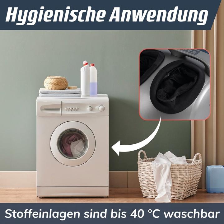 Produktbild Fitleap Fussmassagegerät 9 Intensitäten, 5 Programme, bis Gr. 44, inkl. Fernbedienung, Wärmefunktion