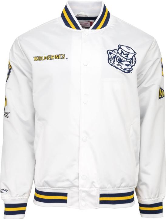 Actual product image Mitchell & Ness City Collection Lightweight Satin Veste University Michigan (XL)