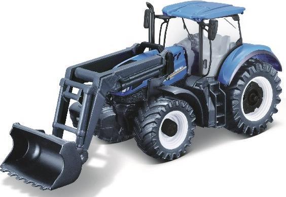 Produktbild Toymax Tractor w/front loader N.H. T7.615 10cm blue (141504)