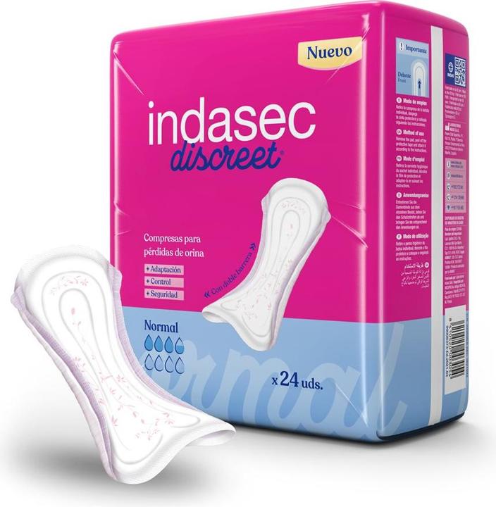 Produktbild Indasec Discreet Normal (24 x, Normal)
