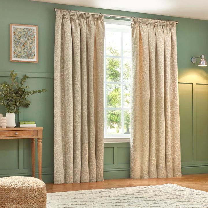Actual product image Wylder Nature Grantley Jacquard Pencil Pleat Curtains (228 x 228 cm)