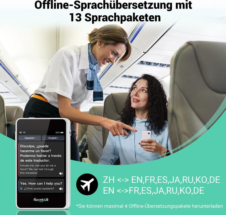 Produktbild Timekettle Fluentalk T1 Mini Handübersetzer (1 GB)