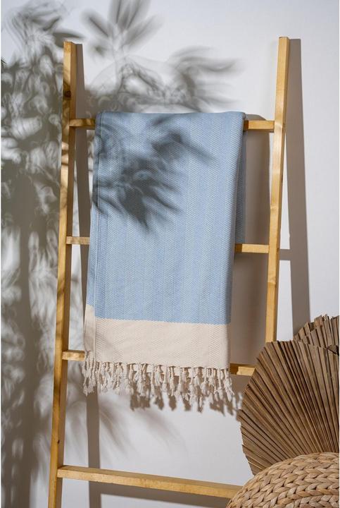 Actual product image Foutastic Strandtuch Baliksirti Light Blue, Schnelltrocknend: Ja (90 x 180 cm)