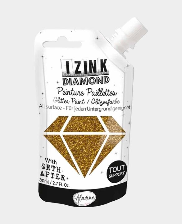Produktbild Aladine IZINK Diamond, 80 ml, Acrylfarbe auf Wasserbasis (Goldbronze, 80 ml)