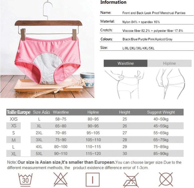 Produktbild Bonbon Rose 5er-Pack hohe Menstruationshöschen (S)