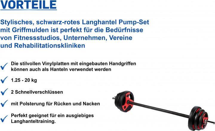 Actual product image Gymstick Pump Set (2 x 1.25 kg, 2 x 2.5 kg, 2 x 5 kg)