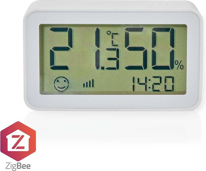 Produktbild JTI SmartLife Klimasensor | Zigbee 3.0 | Batteriebetrieben | Android / IOS | Weiss