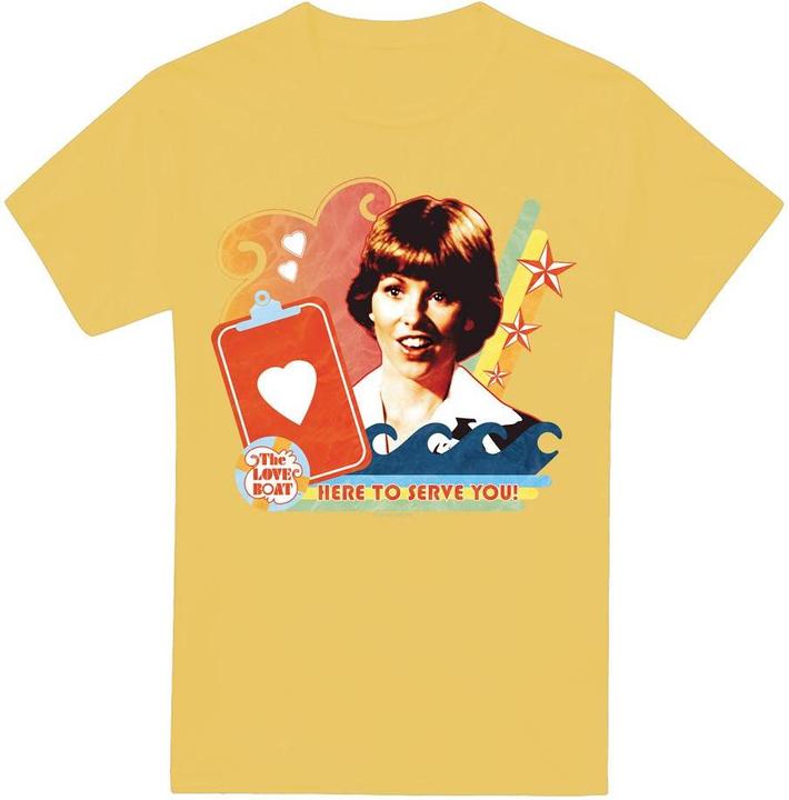 Actual product image The Love Boat Mens Here to Serve T-Shirt (S)