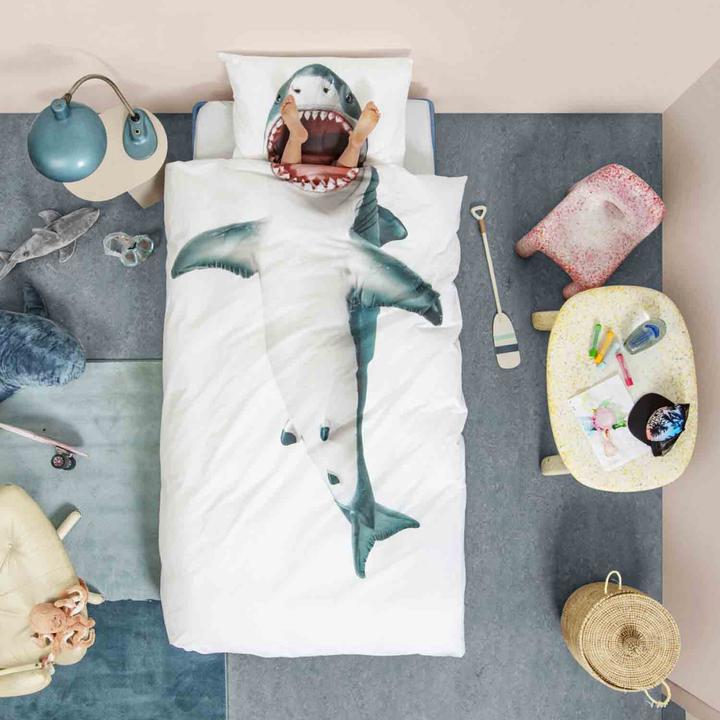 Image du produit Snurk Parure de lit requin 135 x 200