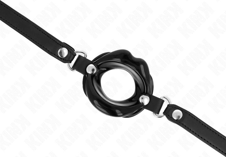 Actual product image Pipedream KINK - LIP 8 CM KNOB WITH BLACK PLASTIC LEATHER STRAP 63 x 2 CM ADJUSTABLE 39-58 CM