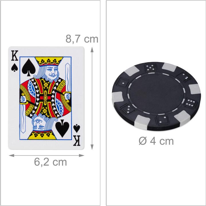 Productafbeelding Relaxdays Poker geval (Meertalig)