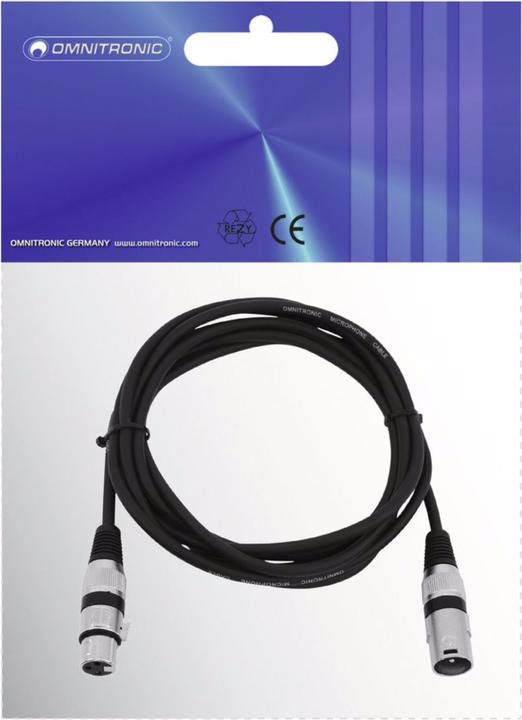 Image du produit Omnitronic Xlr - Xlr (1.50 m, XLR)