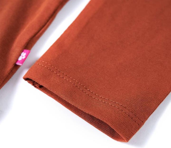 Produktbild VidaXL Kinder-Langarmshirt Cognac 104,Material: 95 % Baumwolle. 5 (104)