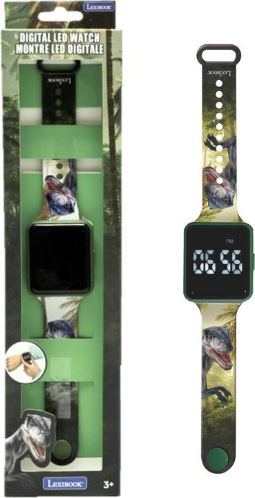 Immagine prodotto Lexibook Dinosauri - Orologio digitale a LED (DMW060DINO) (Orologio digitale)
