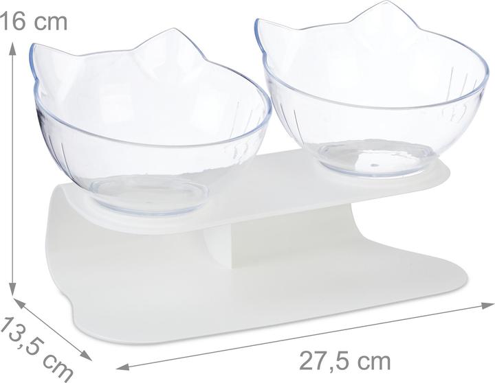 Actual product image Relaxdays Double cat bowl (0.50 l)
