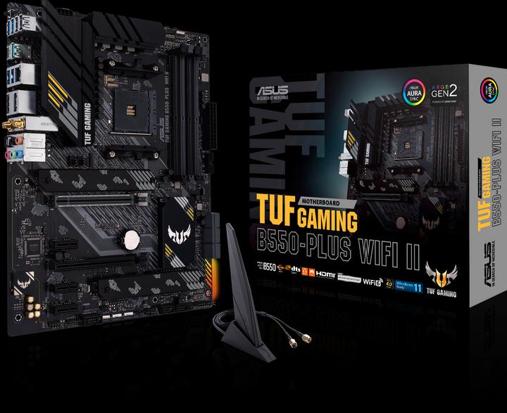 Produktbild ASUS TUF GAMING B550-PLUS WIFI II (AM4, AMD B550, ATX)