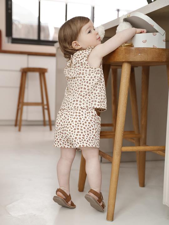 Produktbild Vertbaudet Baby Shorts aus Musselin mit Leo-Print (92)