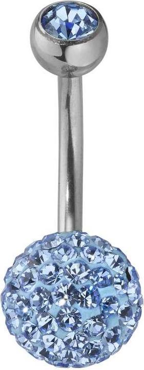 Actual product image Bijouteria Bellypiercing (Stainless steel, Crystal)