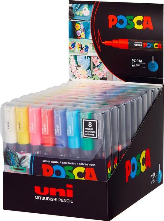 Produktbild Posca Marker PC-1M Rundspitze 8er Set (Assortiert, 0.70 mm, 8 x)