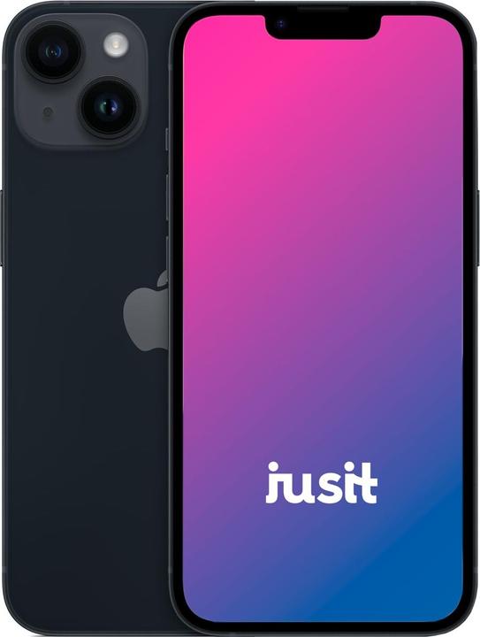 Image du produit jusit iPhone 14 (256 Go, Noir, 6.10", Double SIM, A / Comme neuf)