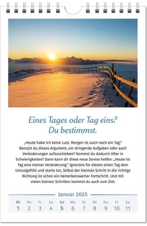 Produktbild Der Lebensfreude-Kalender 2025 im Grossformat (Deutsch)