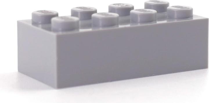 Actual product image LEGO 50x Basic Bricks 2x4 - Classic 3001 - Light Grey (3001, LEGO Accessories)