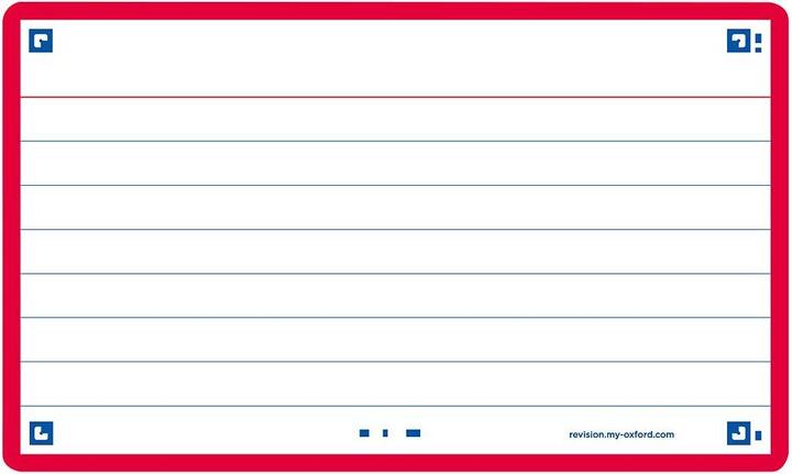 Actual product image Oxford FLASH 2.0 flashcards (75 x 125 mm, 80 x)