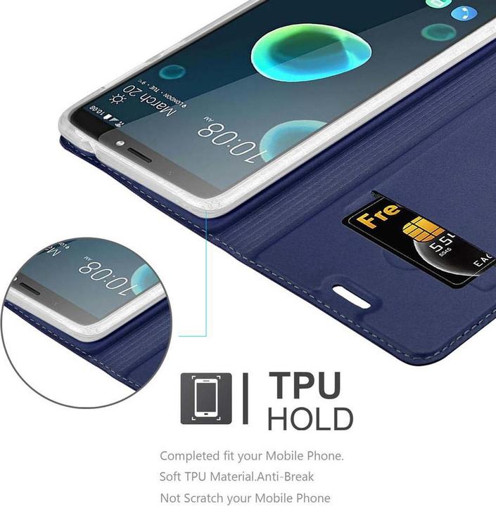 Produktbild Cadorabo Book Classy Style Cover (HTC Desire 12+)