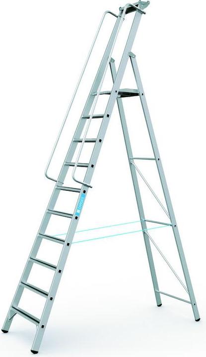 Image du produit Zarges Escabeau en aluminium avec grande plate-forme (Échelle deux plans, 388 cm)