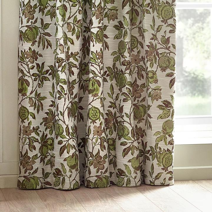 Produktbild Wylder FaltenVorhänge Jacquard Granatapfel Blumig (168 x 229 cm)