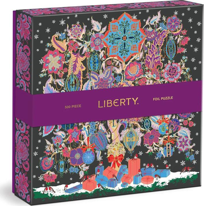 Actual product image Abrams & Chronicle Liberty Christmas Tree of Life 500 Piece Foil Puzzle (500 pieces)