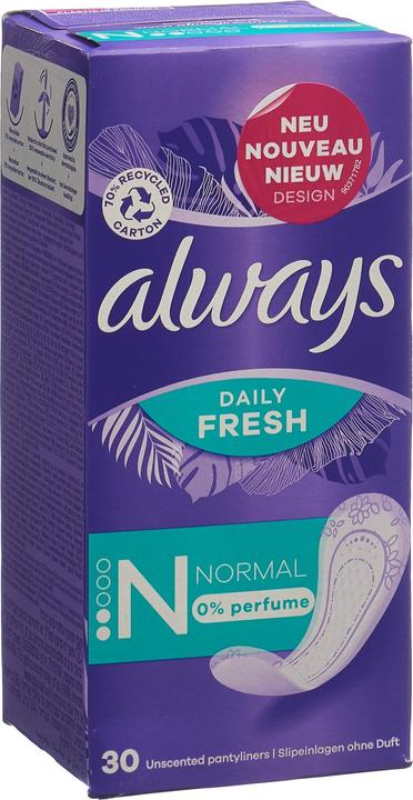 Produktbild Always Daily Fresh Normal 0 % (30 x, Slipeinlagen)