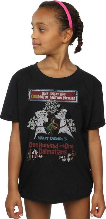Immagine prodotto Disney 101 Dalmatians Retro Poster Maglietta Ragazze (140, 146)