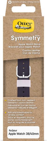 Produktbild OtterBox Symmetry Cactus Leather Watch Band für Apple Watch 9/8/7 41mm (41 mm, Veganes Leder)