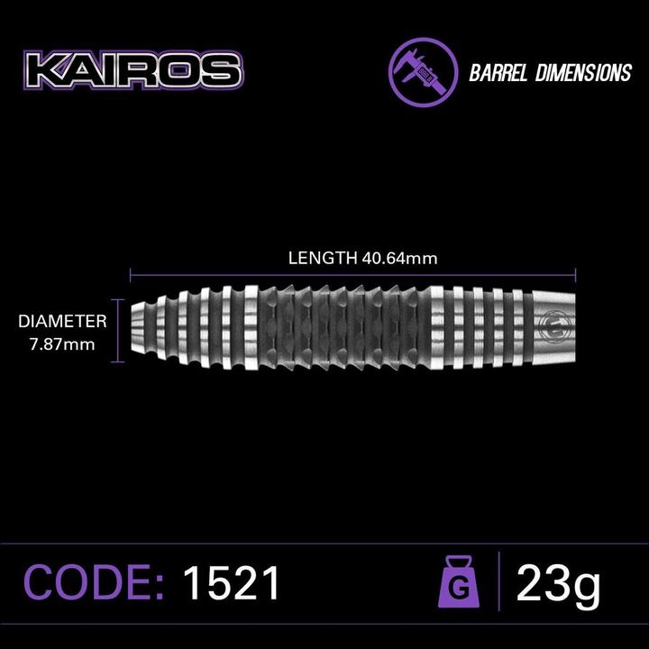 Produktbild Winmau Kairos Steel Tip Dartpfeile 23G (23 g)
