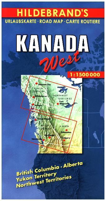Produktbild Kanada West 1 : 1 500 000. Hildebrand's Urlaubskarte