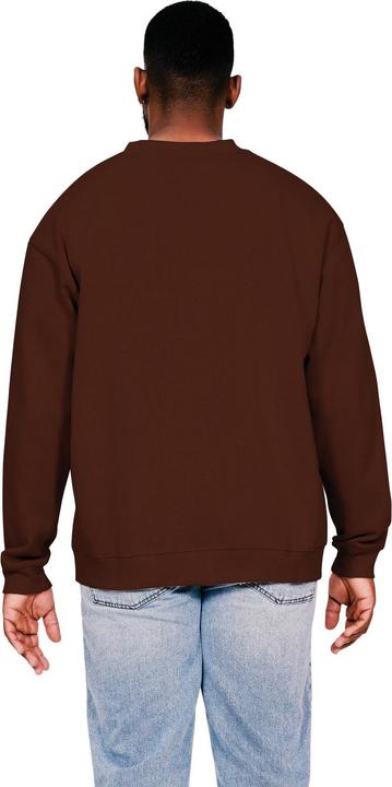 Actual product image Universal Textiles Mens Ringspun Cotton Extended Neckline Oversized Sweatshirt (M)