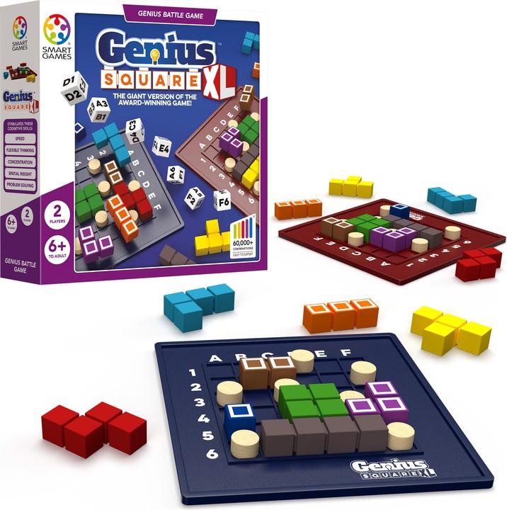 Immagine prodotto Smart Games SmartGames - Genius Square XL, gioco di puzzle da battaglia, 6+ anni (Tedesco, Inglese, Francese, Italiano)