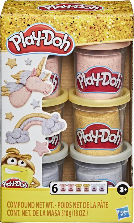 Produktbild Hasbro Play-Doh Plastilin-Set mit Metallic-Effekt, 6-tlg
