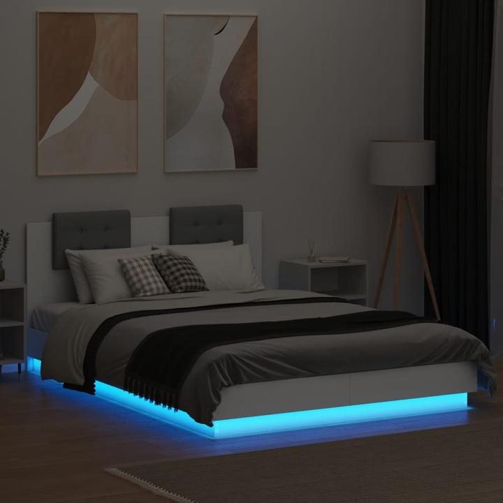 Immagine prodotto VidaXL Struttura letto con testiera e luci LED (140 x 200 cm)