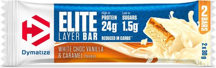 Produktbild Dymatize Elite Layer (Weisse Schokolade, Vanille, Caramel, 18 Stk., 1080 g)