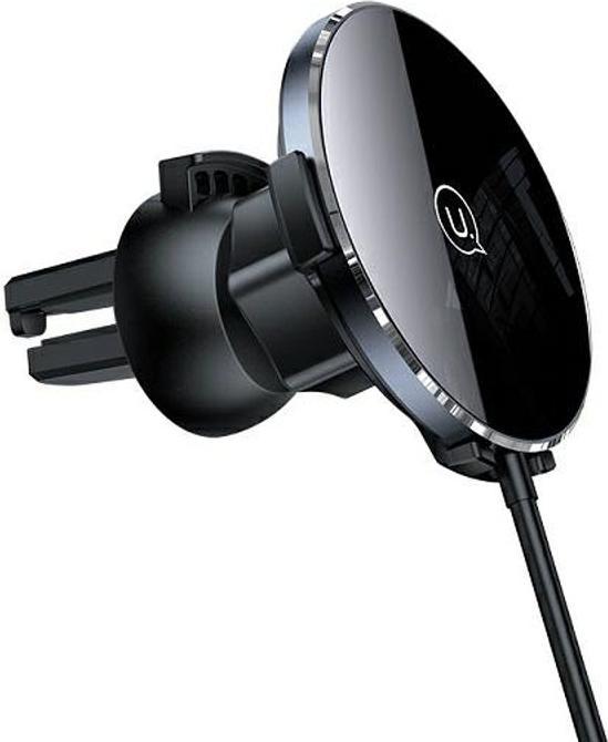 Image du produit Usams Uchwyt indukcyjny US-CD164 15W 2w1 Magnetic do kratki went. czarny/black CD164DZ01