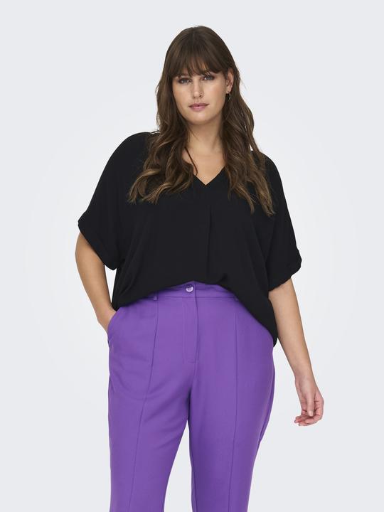 Produktbild Only Curvy V-Ausschnitt Viskose Oberteil (46)