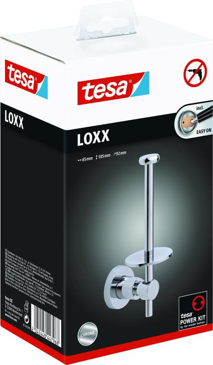 Produktbild tesa LOXX WC Ersatzrollenhalter inkl. Klebelösung ohne Bohren