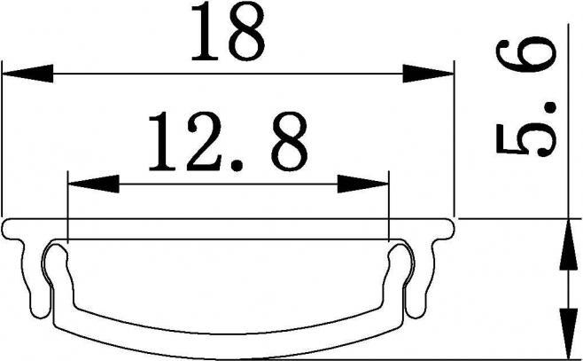 Actual product image Synergy 21 LED U-profile 200cm ALU114 flexible profile