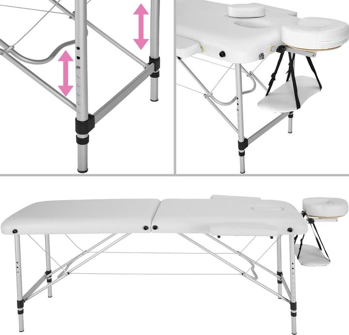 Actual product image tectake 2 zone massage table