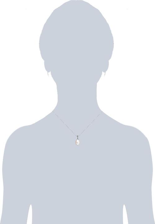 Actual product image Lulu & Jane Sterling silver diamond freshwater cultured pearl silver - 33514 (Sterling Silver)