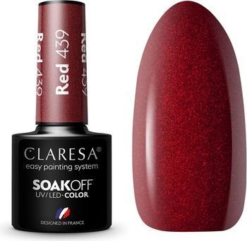Claresa UV LED Nagellack Kollektion Hybrid Maniküre Soak Off - Rote Farbe Nr. 439 5ml