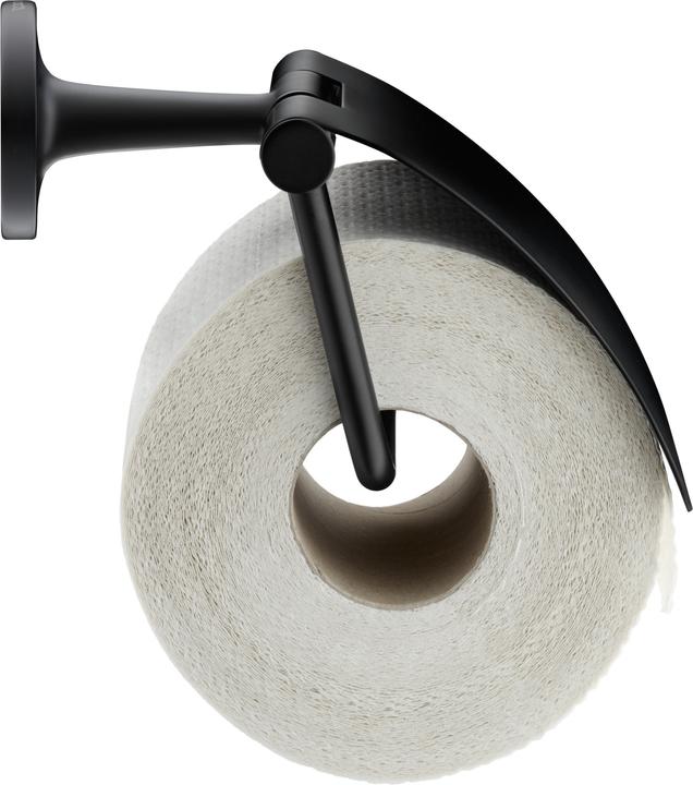 Produktbild Duravit Papierrollenhalter STARCK T mit Deckel schwarz matt