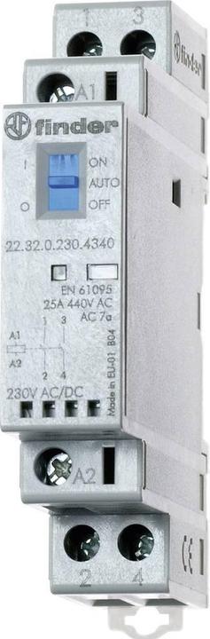 Produktbild Finder Installationsschütz für 35 mm-Schiene 22.32.0.230.1440 2 Öffner